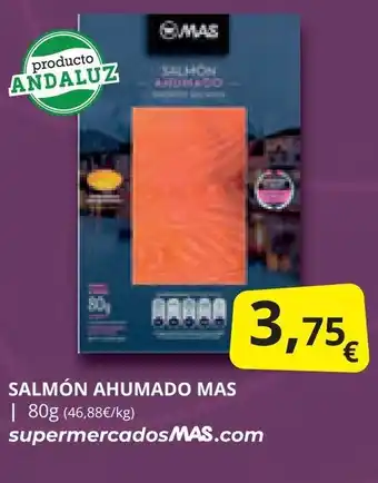 Supermercados MAS SALMÓN AHUMADO MAS oferta