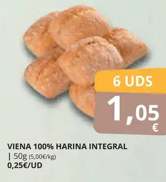 Supermercados MAS VIENA 100% HARINA INTEGRAL oferta
