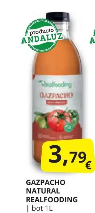 Supermercados MAS GAZPACHO NATURAL REALFOODING oferta