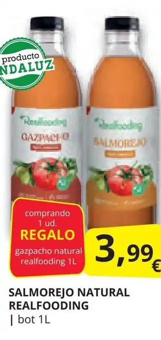 Supermercados MAS SALMOREJO NATURAL REALFOODING oferta