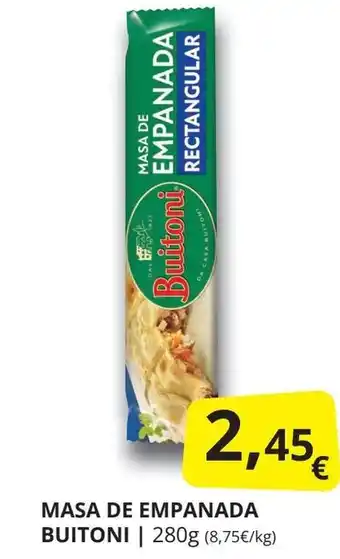 Supermercados MAS MASA DE EMPANADA BUITONI | 280g oferta