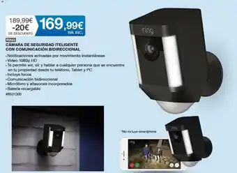 Costco Ring Cámara De Seguridad Iteligente Con Comunicación Bidireccional oferta