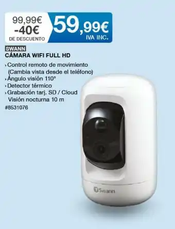 Costco Swann Cámara Wifi Full HD oferta
