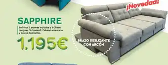 Sapphire Sofa con 3 arcones