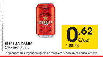 Eroski Estrella Damm Cerveza 0,33 L oferta