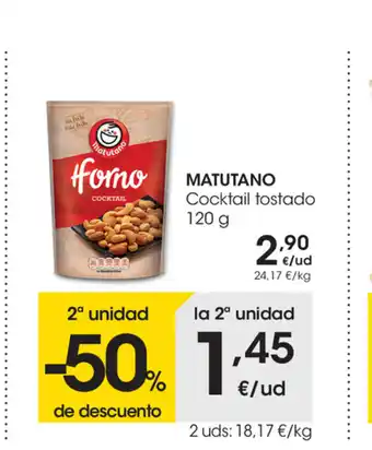 Eroski Matutano Cocktail tostado 120g oferta