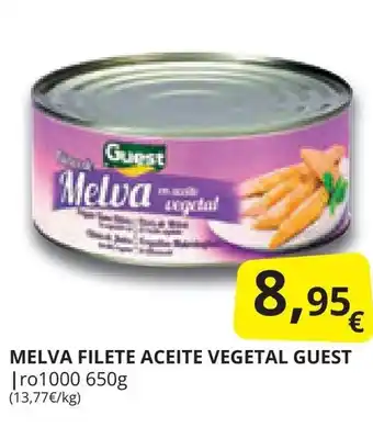 Supermercados MAS MELVA FILETE ACEITE VEGETAL GUEST oferta