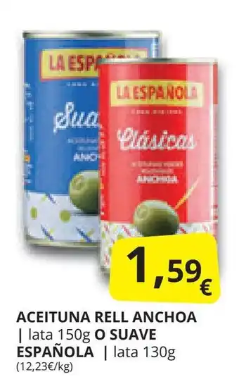 Supermercados MAS ACEITUNA RELL ANCHOA oferta
