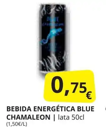 Supermercados MAS BEBIDA ENERGÉTICA BLUE CHAMALEON | lata 50cl oferta