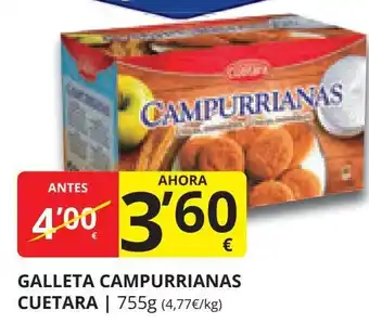 Supermercados MAS GALLETA CAMPURRIANAS CUETARA oferta