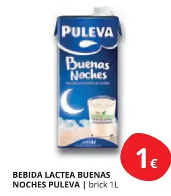 Supermercados MAS BEBIDA LACTEA BUENAS NOCHES PULEVA | brick 1L oferta