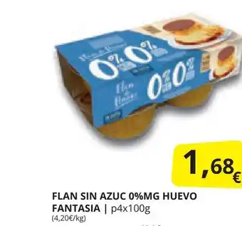 Supermercados MAS FLAN SIN AZUC 0%MG HUEVO FANTASIA | p4x100g oferta