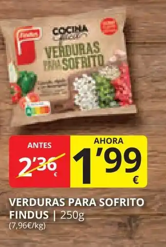 Supermercados MAS VERDURAS PARA SOFRITO FINDUS oferta