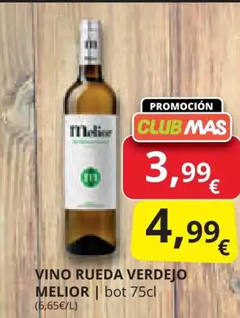 Supermercados MAS VINO RUEDA VERDEJO MELIOR oferta