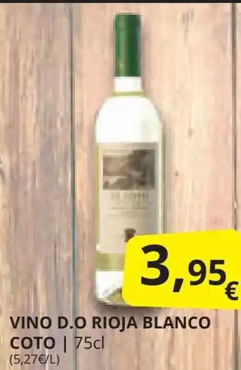Supermercados MAS VINO D.O RIOJA BLANCO COTO oferta
