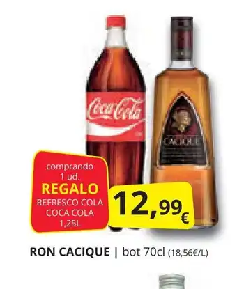 Supermercados MAS RON CACIQUE | bot 70cl oferta