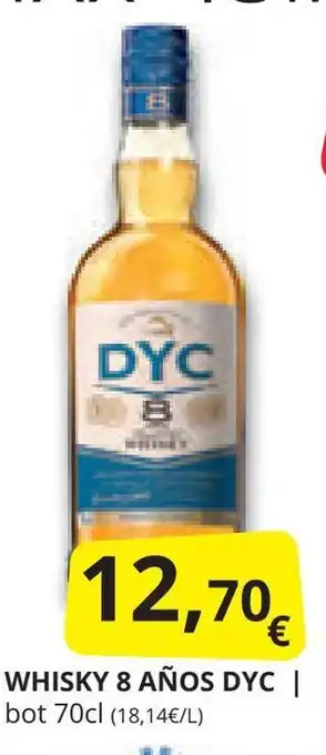 Supermercados MAS WHISKY 8 AÑOS DYC | bot 70cl oferta