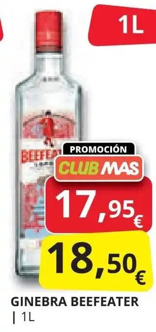 Supermercados MAS GINEBRA BEEFEATER | 1L oferta