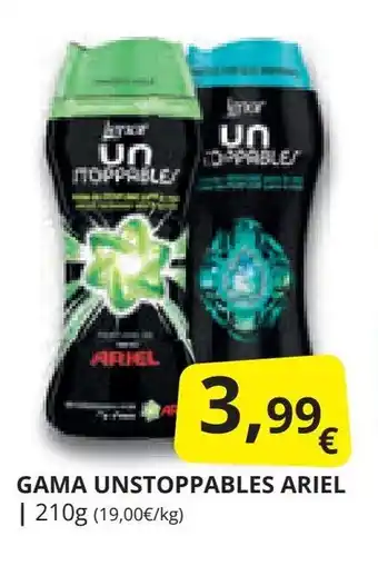 Supermercados MAS GAMA UNSTOPPABLES ARIEL | 210g oferta