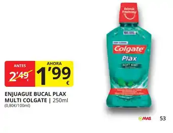 Supermercados MAS ENJUAGUE BUCAL PLAX MULTI COLGATE | 250ml oferta