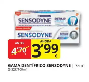 GAMA DENTÍFRICO SENSODYNE | 75 ml (5,32€/100ml)
