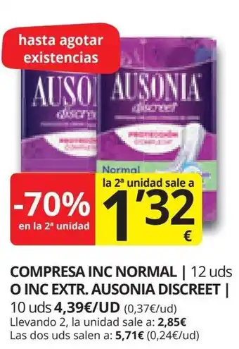 Supermercados MAS COMPRESA INC NORMAL oferta