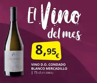 Supermercados MAS VINO D.O. CONDADO BLANCO MERCADILLO | 75 cl oferta