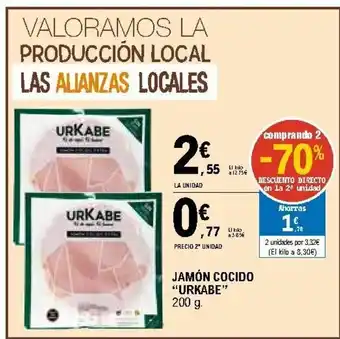 E.Leclerc Urnabe Jamón Cocido 200g oferta