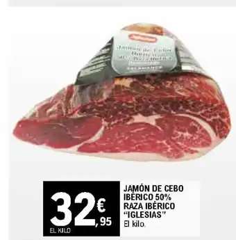 E.Leclerc Iglesias Jamón de Cebo Iberico 50% Raza Ibérico oferta