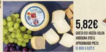 Claudio QUESO D.O ARZÚA-ULLOA ANDOLINA 650 G APROXIMADO PIEZA oferta