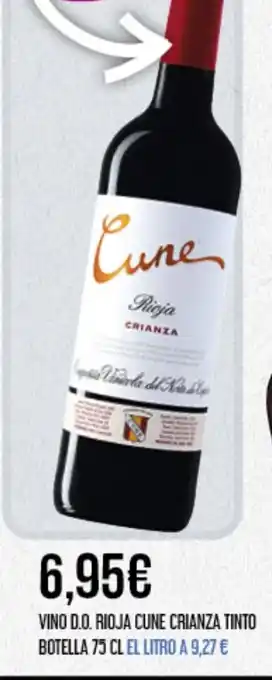 Claudio VINO D.O. RIOJA CUNE CRIANZA TINTO BOTELLA 75 CL oferta