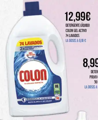 Claudio DETERGENTE LÍQUIDO COLON GEL ACTIVO 74 LAVADOS oferta