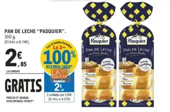 E.Leclerc PAN DE LECHE "PASQUIER". oferta