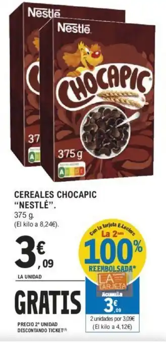 E.Leclerc CEREALES CHOCAPIC "NESTLÉ". oferta