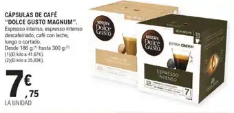 E.Leclerc CÁPSULAS DE CAFÉ "DOLCE GUSTO MAGNUM" oferta