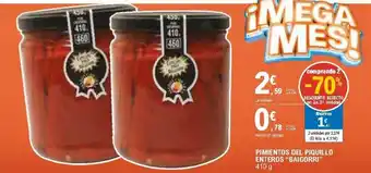 E.Leclerc Baigorri Pimientos Del Piquillo Enteros 410g oferta