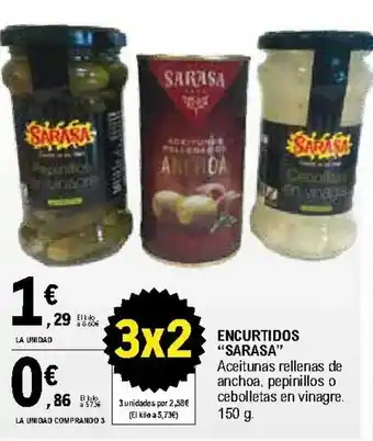 E.Leclerc Sarasa Encurtidos 150g oferta