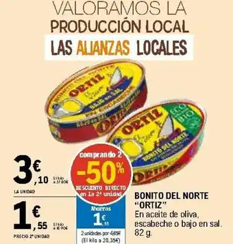 E.Leclerc Ortiz Bonito Del Norte 82g oferta