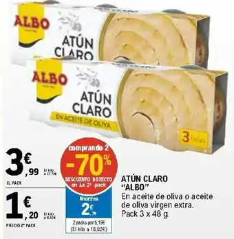 E.Leclerc Albo Atún Claro 3x48g oferta