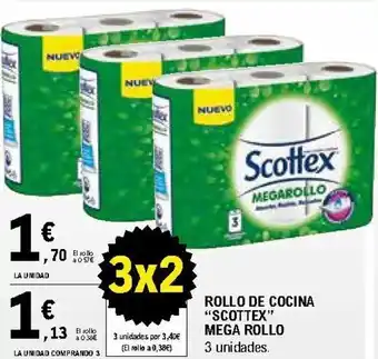 E.Leclerc Scottex Rollo De Cocina Mega Rollo oferta