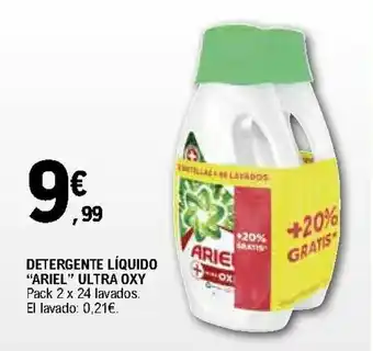 E.Leclerc Ariel Detergente Líquido Ultra Oxy oferta