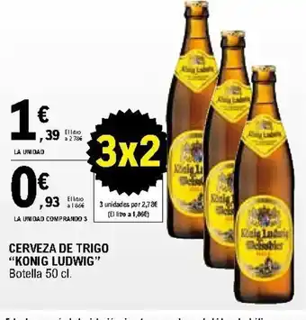 E.Leclerc Konig Ludwig Cerveza De Trigo 50cl oferta