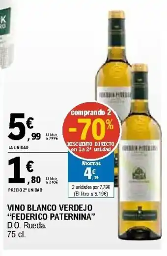 E.Leclerc Federico Paternina Vino tinto reserva 75cl oferta