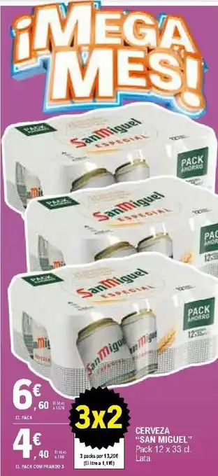 E.Leclerc San Miguel Cerveza 12x33cl oferta