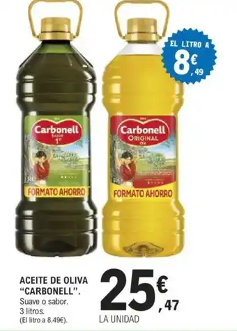 E.Leclerc ACEITE DE OLIVA "CARBONELL" oferta