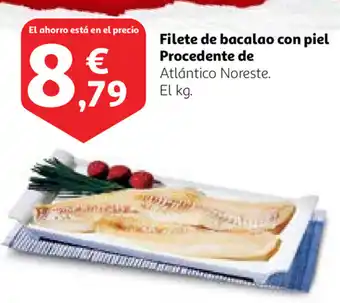 Alcampo Filete de bacalao con piel Procedente de Atlántico Noreste oferta