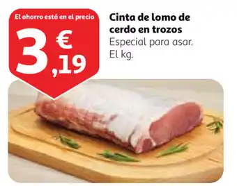 Alcampo Cinta de lomo de cerdo en trozos Especial para asar oferta