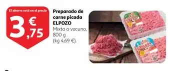 Alcampo El Pozo Preparado de carne picada Mixta o vacuno 800g oferta
