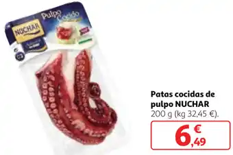 Alcampo Nuchar Patas cocidas de pulpo 200g oferta