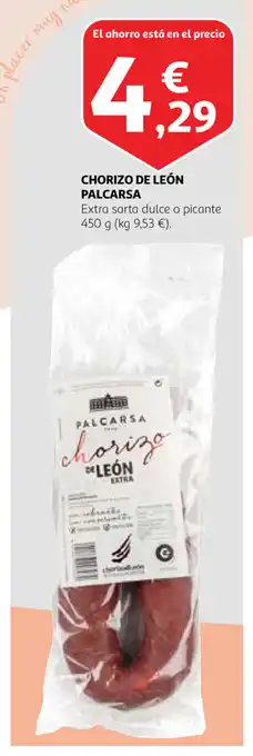 Alcampo Palcarsa Chorizo de León 450 g oferta